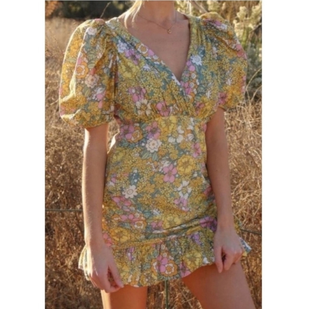 NWT Anthropologie Rahi Petra Faux Wrap Mini Dress Size Medium